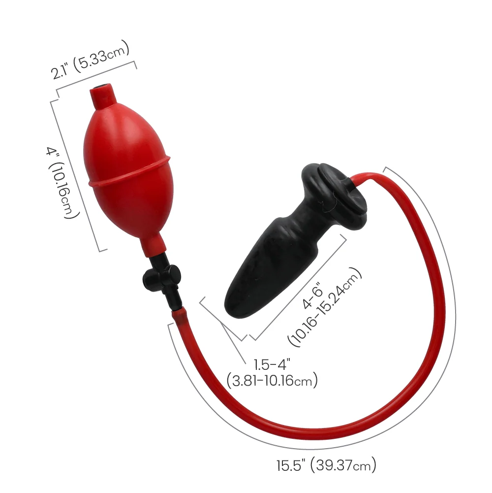 COLT Expandable Inflatable Butt Plug with Pump Bulb