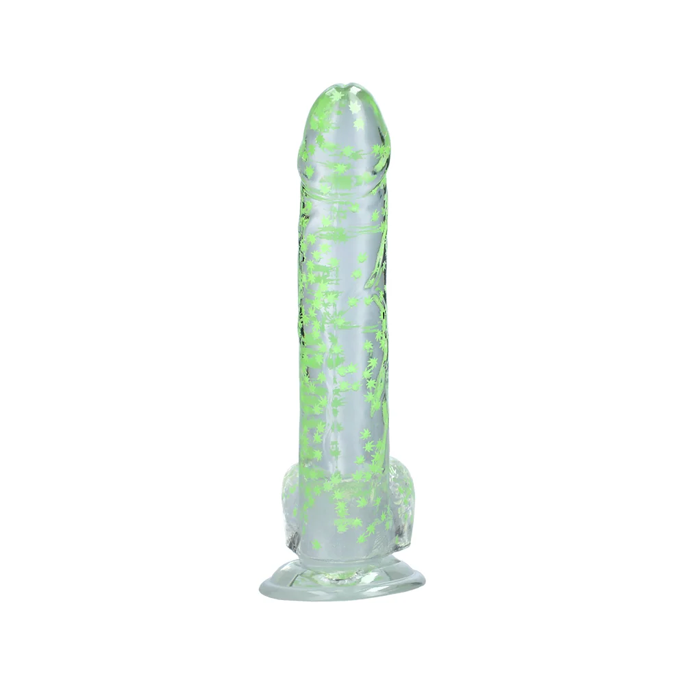 Naughty Bits I Leaf Dick Glow in the Dark Weed Leaf Dong