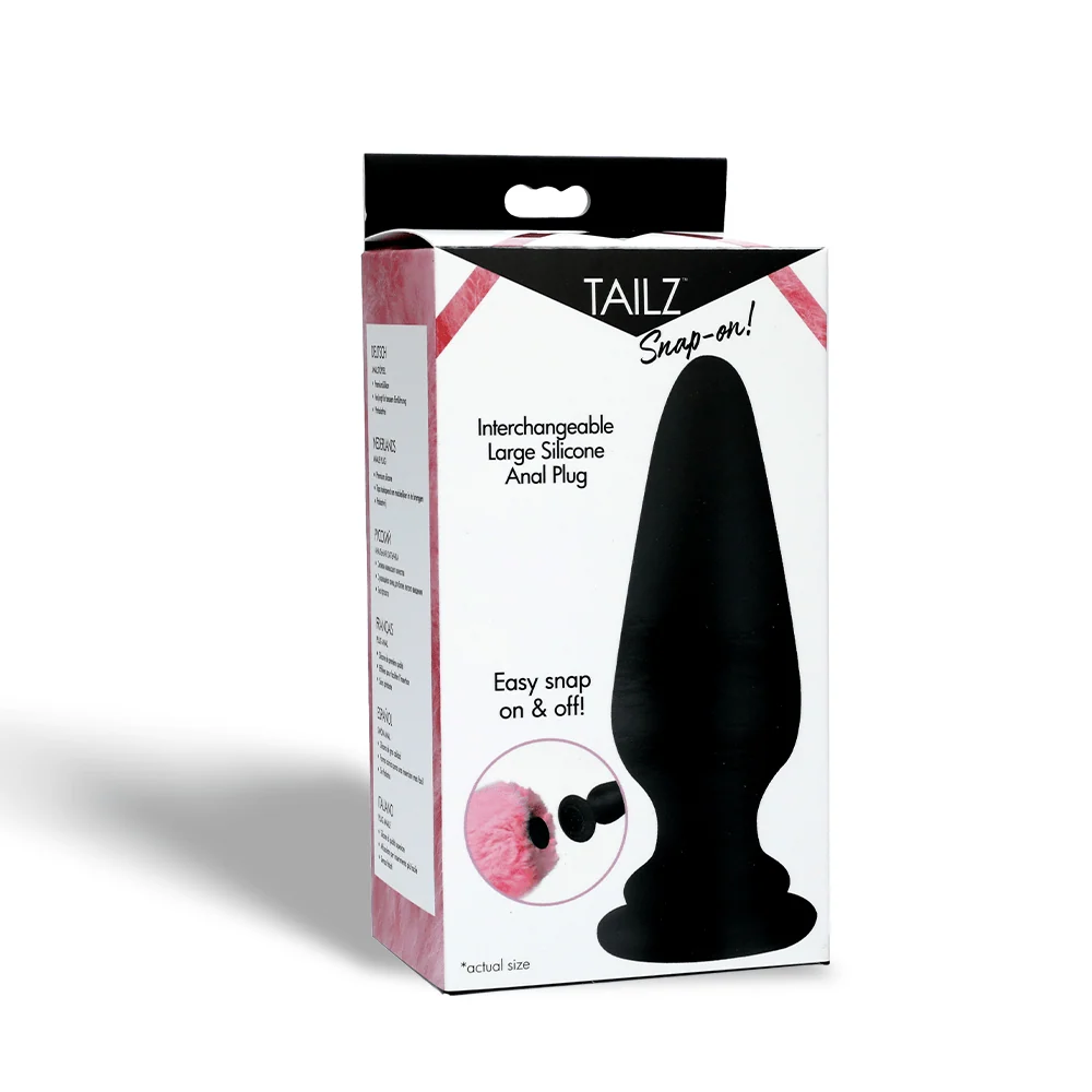 Tailz Snap-On Interchangeable Anal Plug with Body-Safe Silicone Base