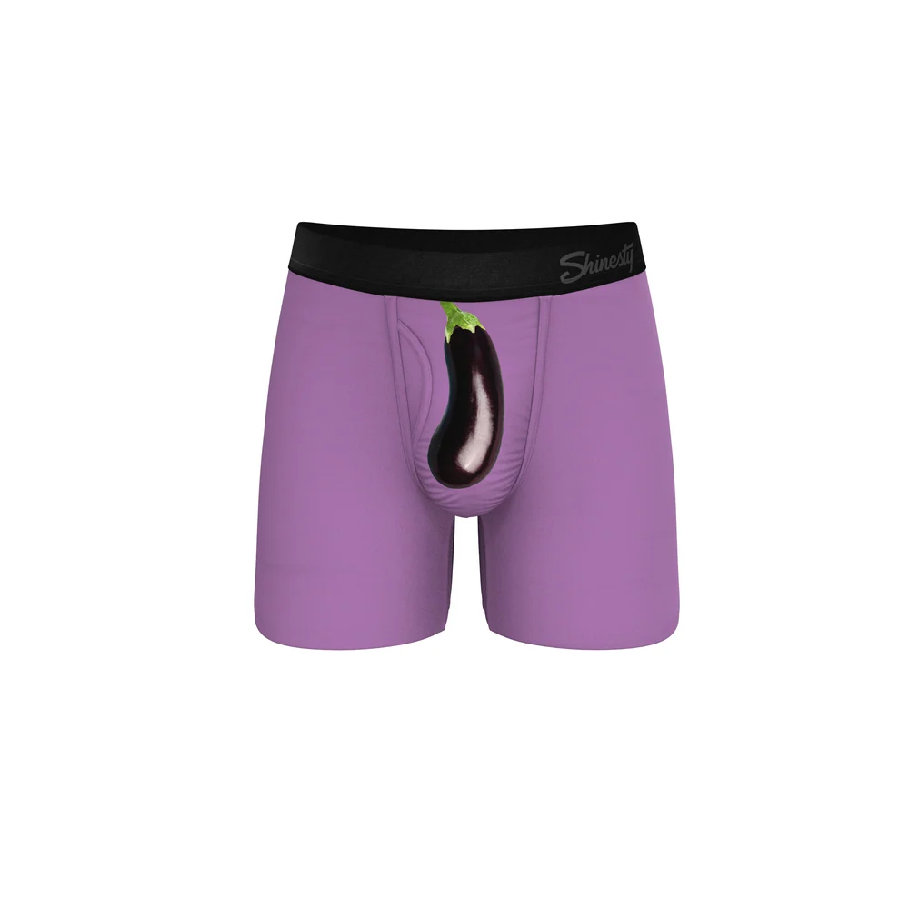 The Double Entendre Eggplant Ball Hammock® Pouch Underwear With Fly