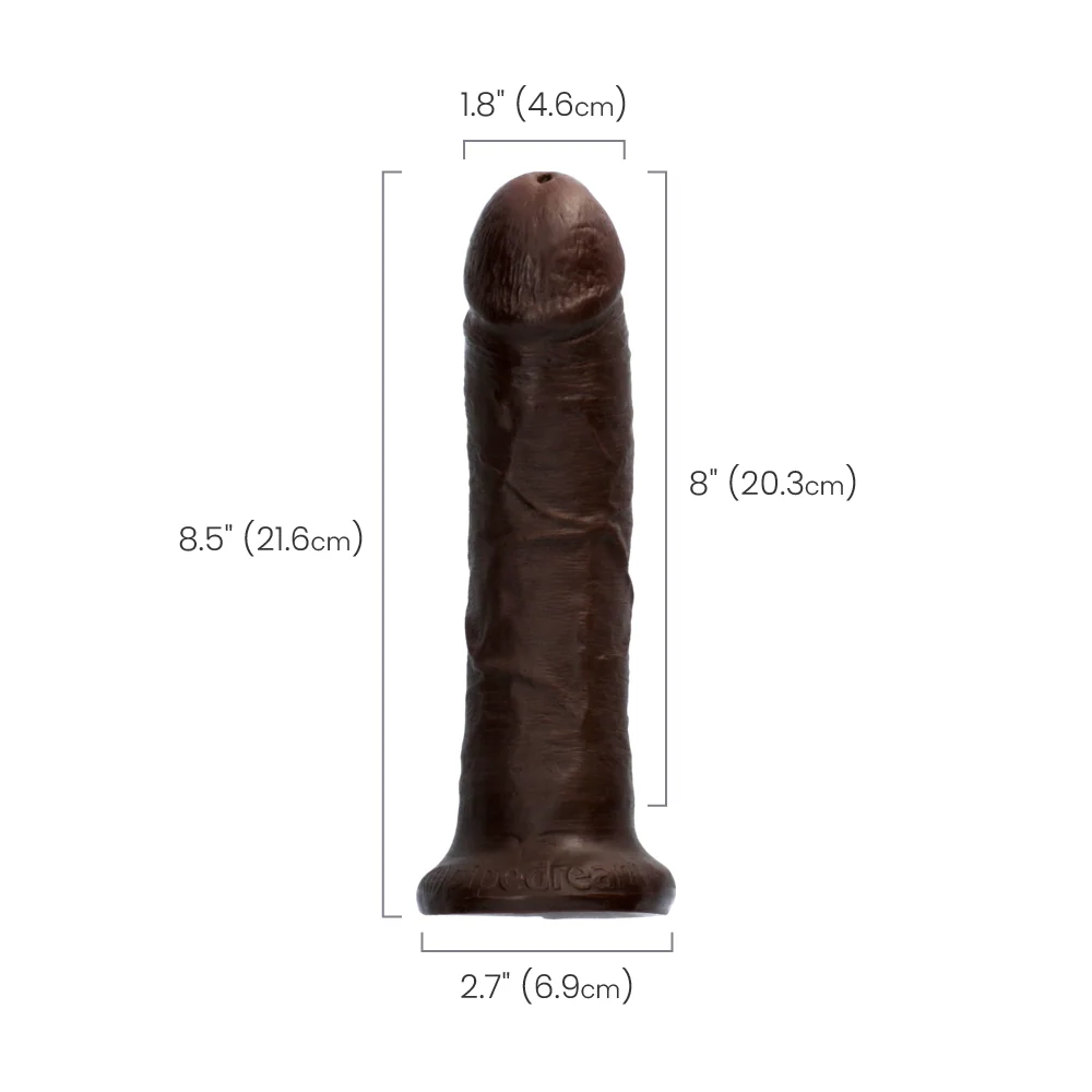 King Cock 8 Inch Realistic Dildo with Suction Cup Base