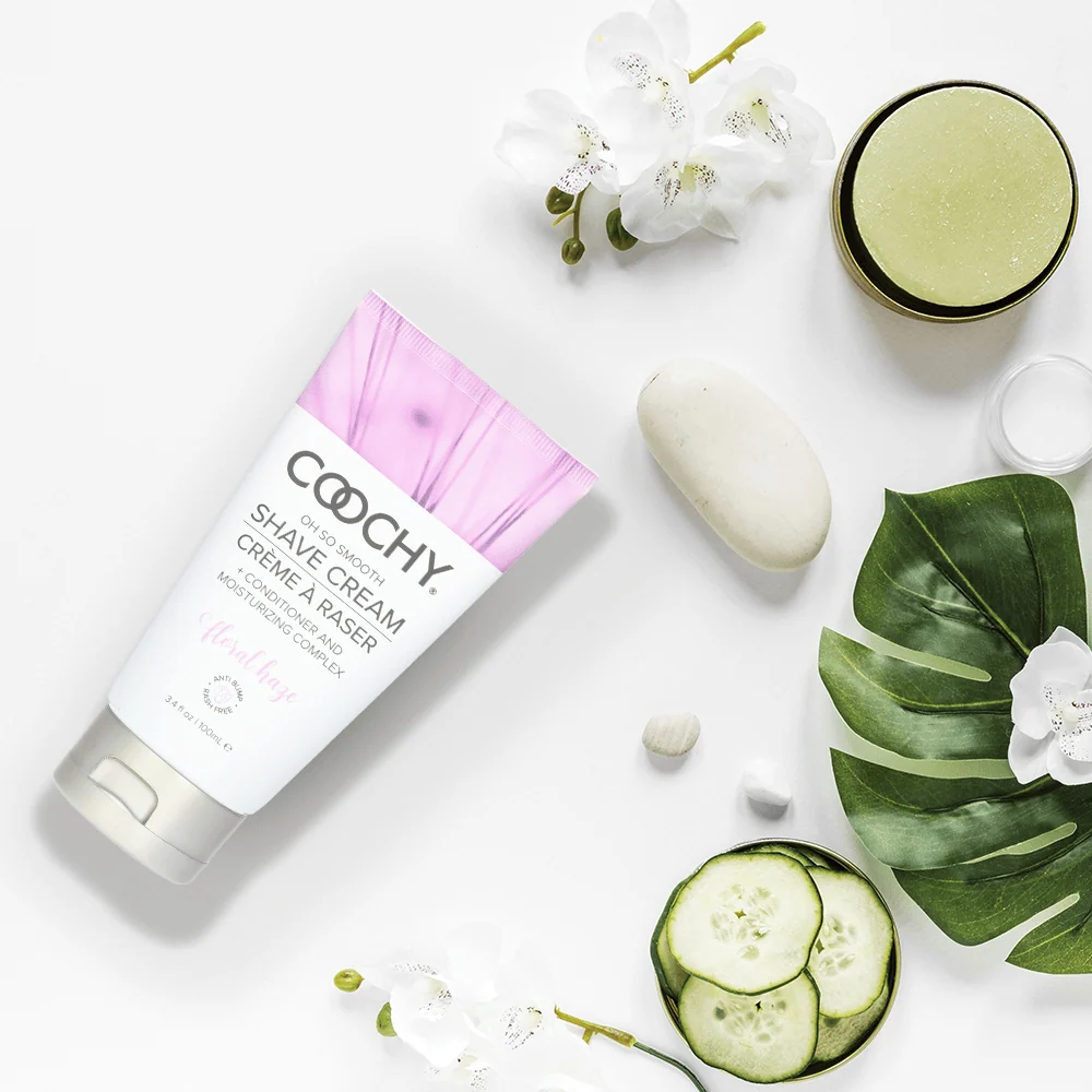 Coochy Shave Cream Floral Haze with Rose, Jasmine and Fruit Blossoms