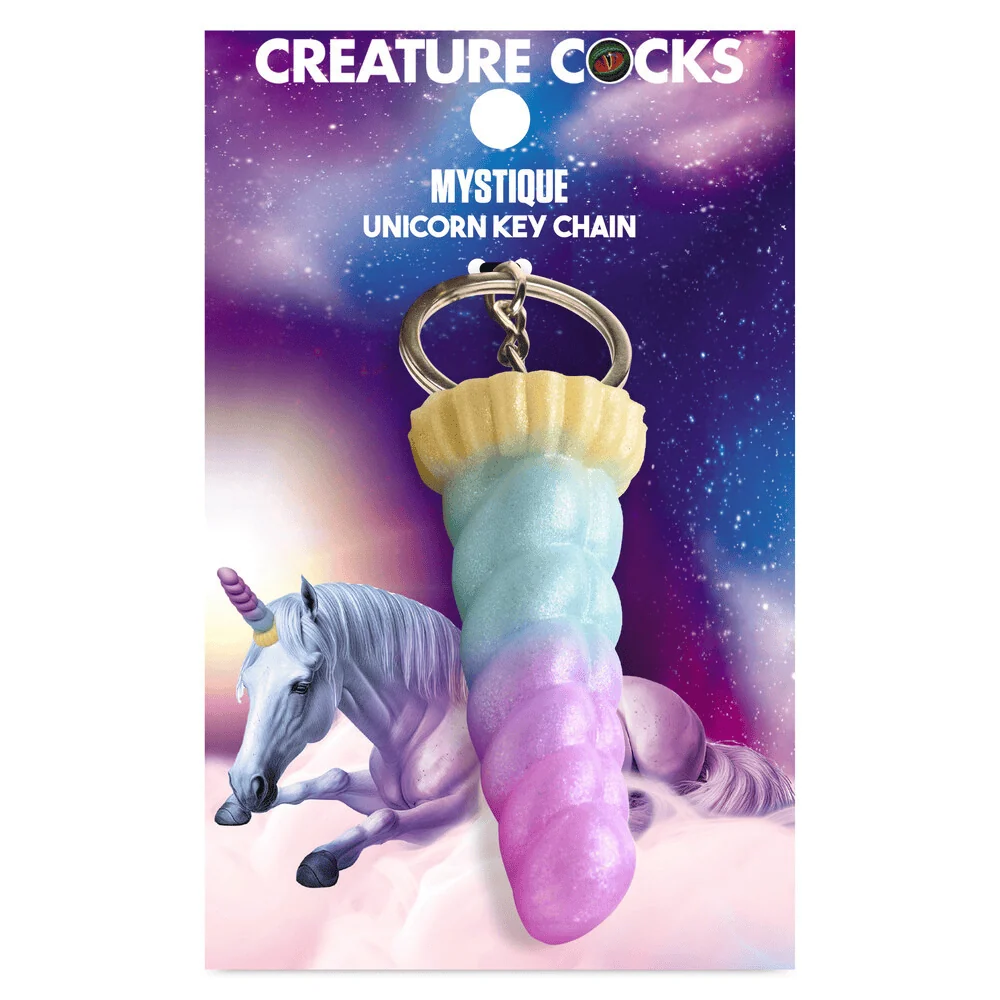 Creature Cocks Mystique Unicorn Silicone Novelty Keychain Charm