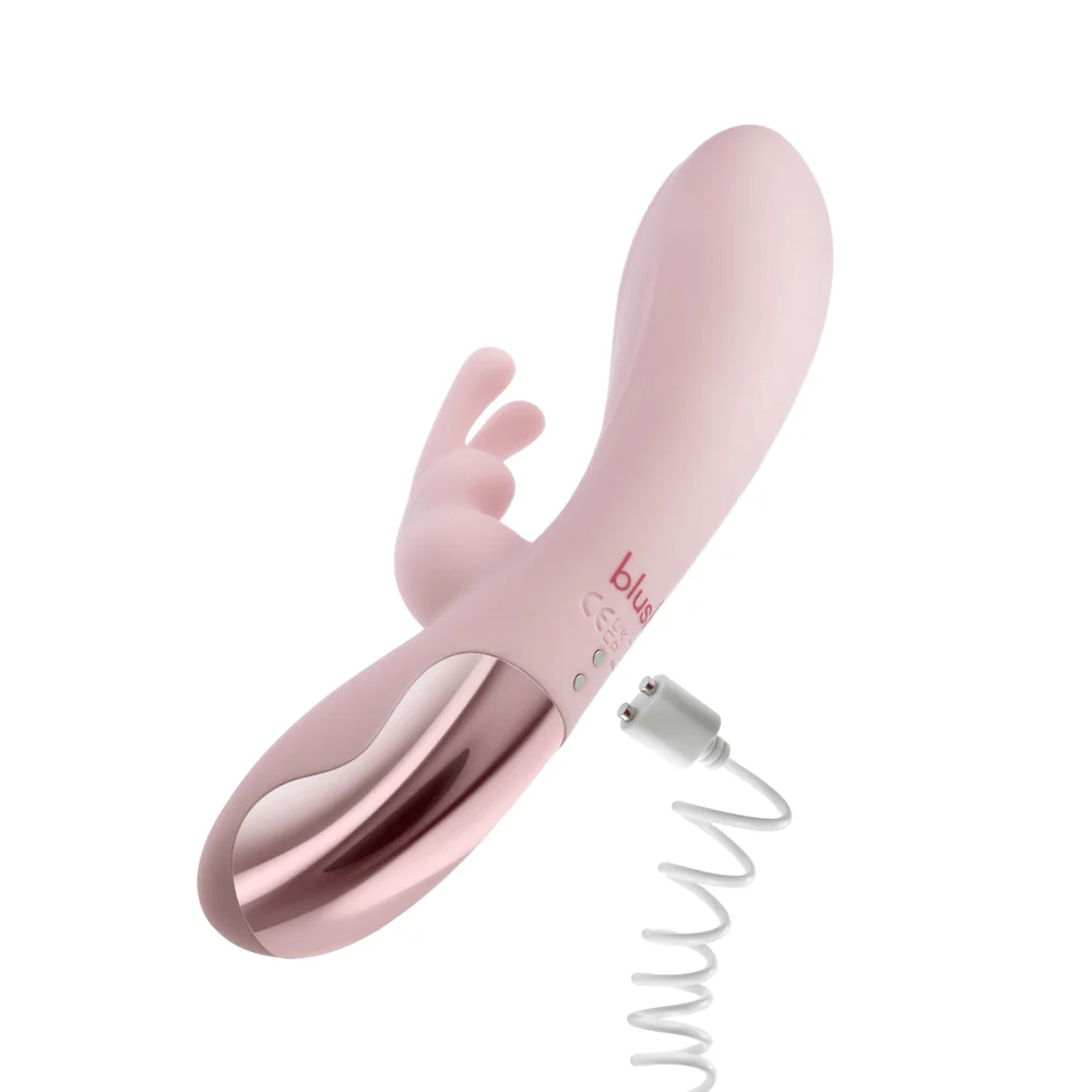 Blush Morgan Pink Rabbit Vibrator with Dual Vibration Points