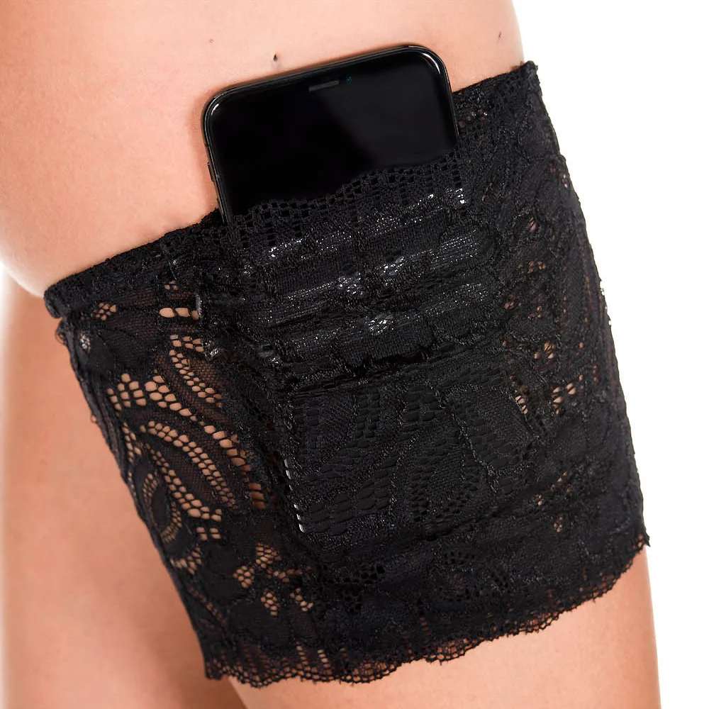 Music Legs Lace Garter With Pocket for Lingerie Looks