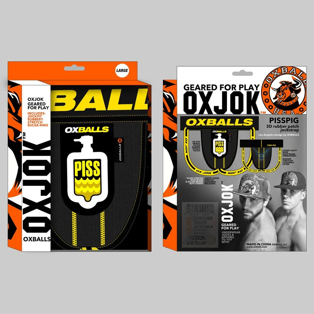 OXJOK Pisspig 3D Rubber Jockstrap Watersport Gear