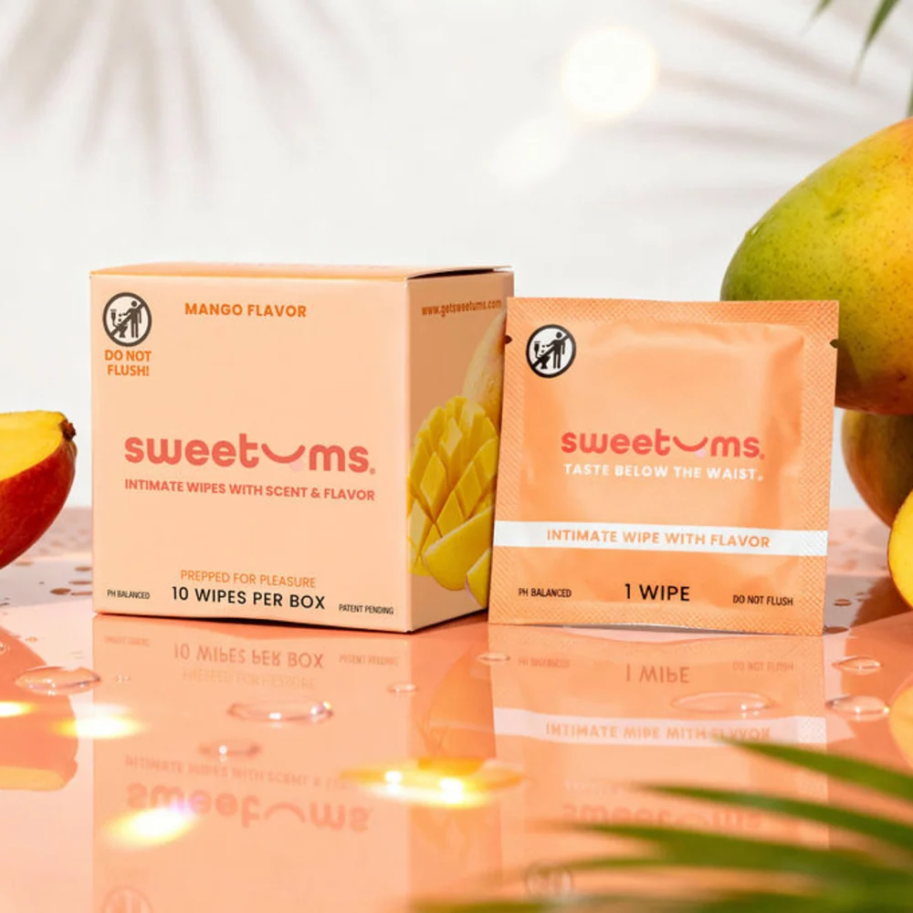 Sweetums Personal Flavored Intimate Wipes