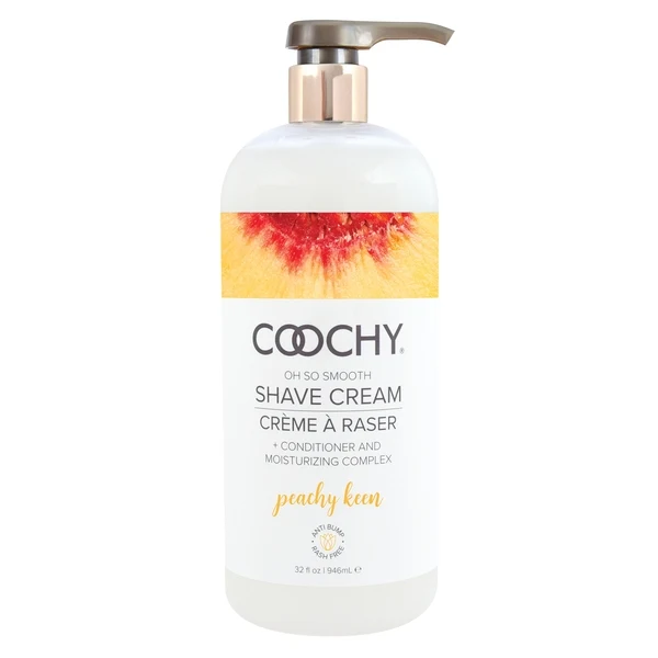 Coochy Shave Cream Peachy Keen with Georgia Peaches, Sugar Cane and Vanilla
