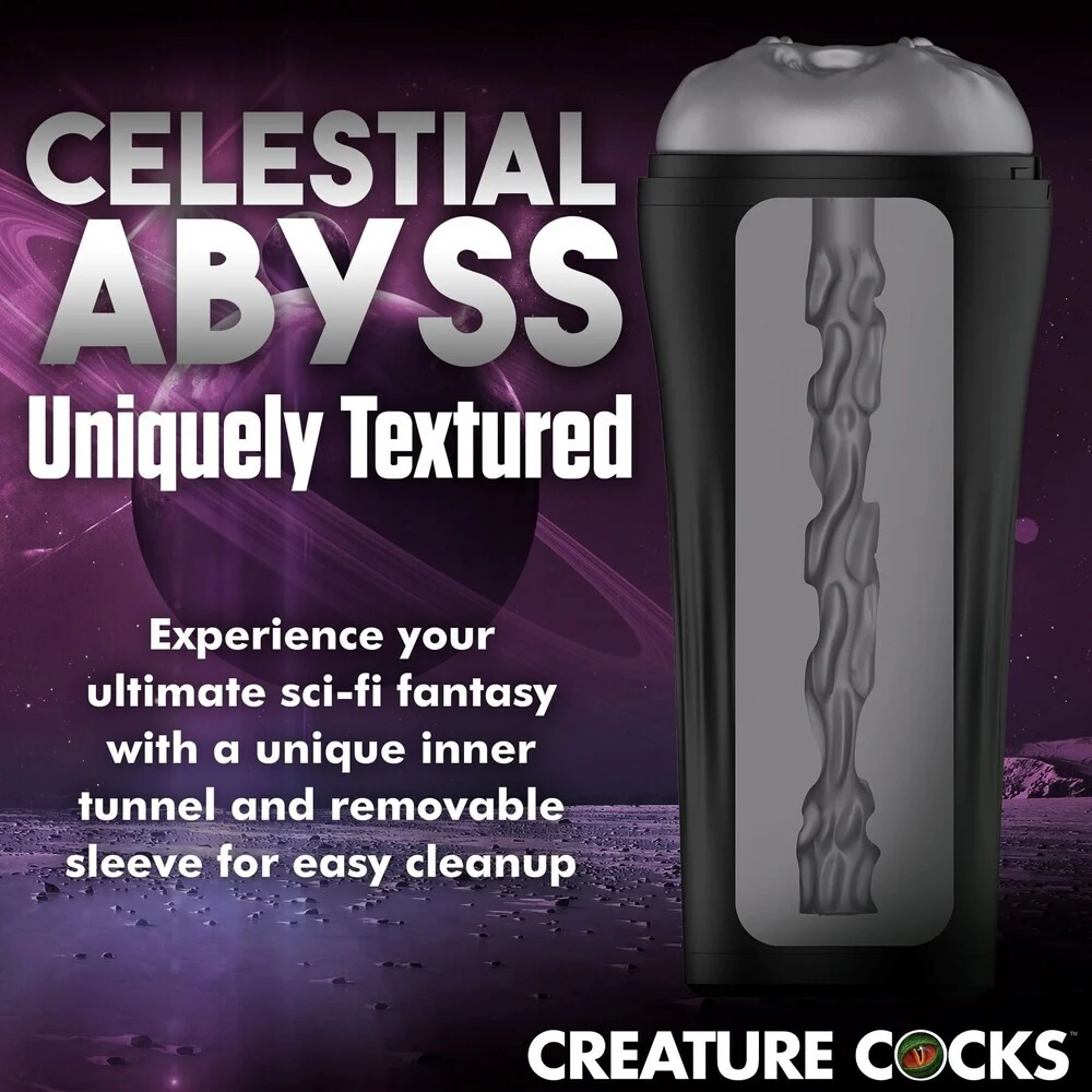 Creature Cocks Predator Creature Stroker with Textured Ribs and Suction Plug
