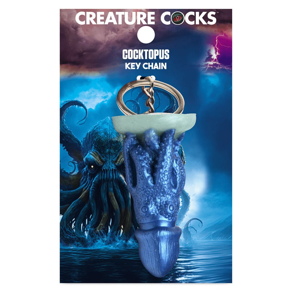 Creature Cocks Cocktopus Silicone Novelty Keychain for Bags and Keys