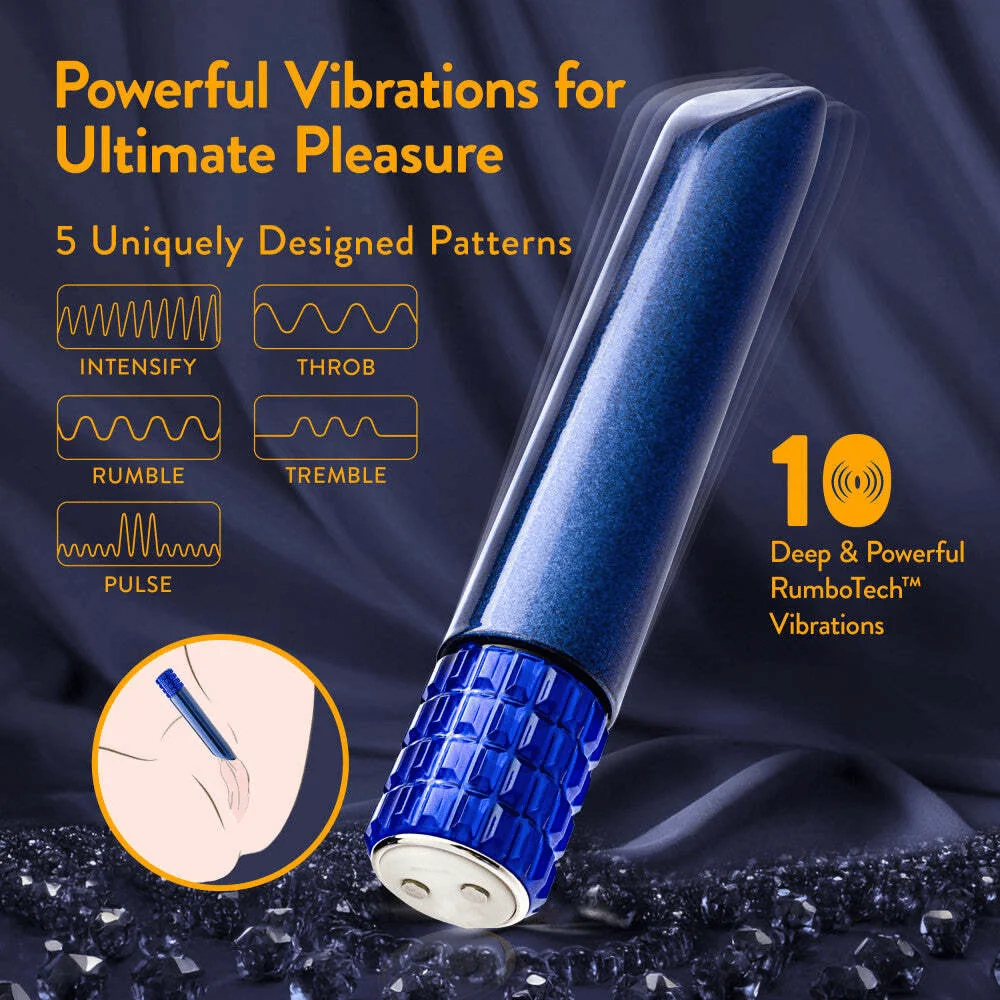 Blush Oh My Gem Mystery Sapphire Bullet Vibrator with 10 Vibration Modes