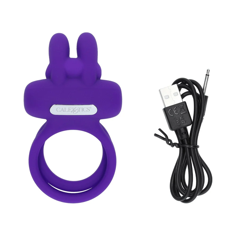 Couples Enhancers Dual Rockin Rabbit Silicone Rechargeable Ring