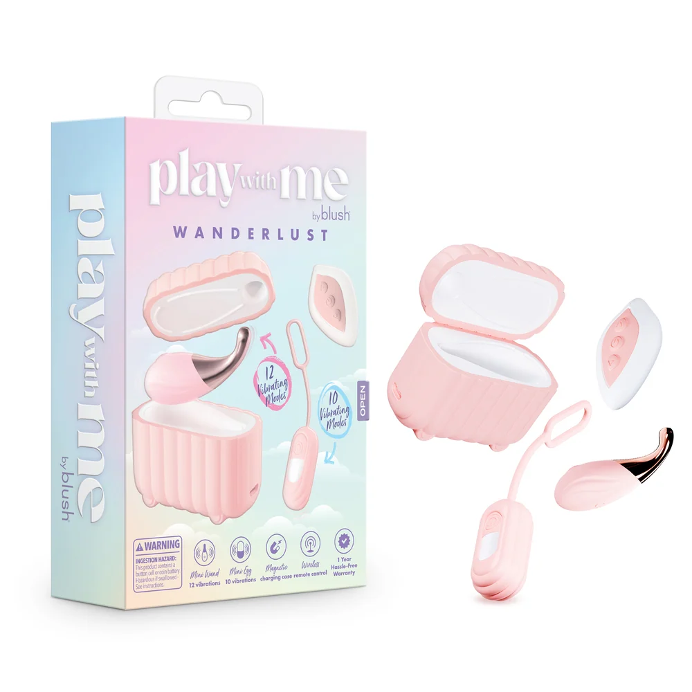 Play With Me Wanderlust Mini Clitoral Wand and Egg Vibrator Set