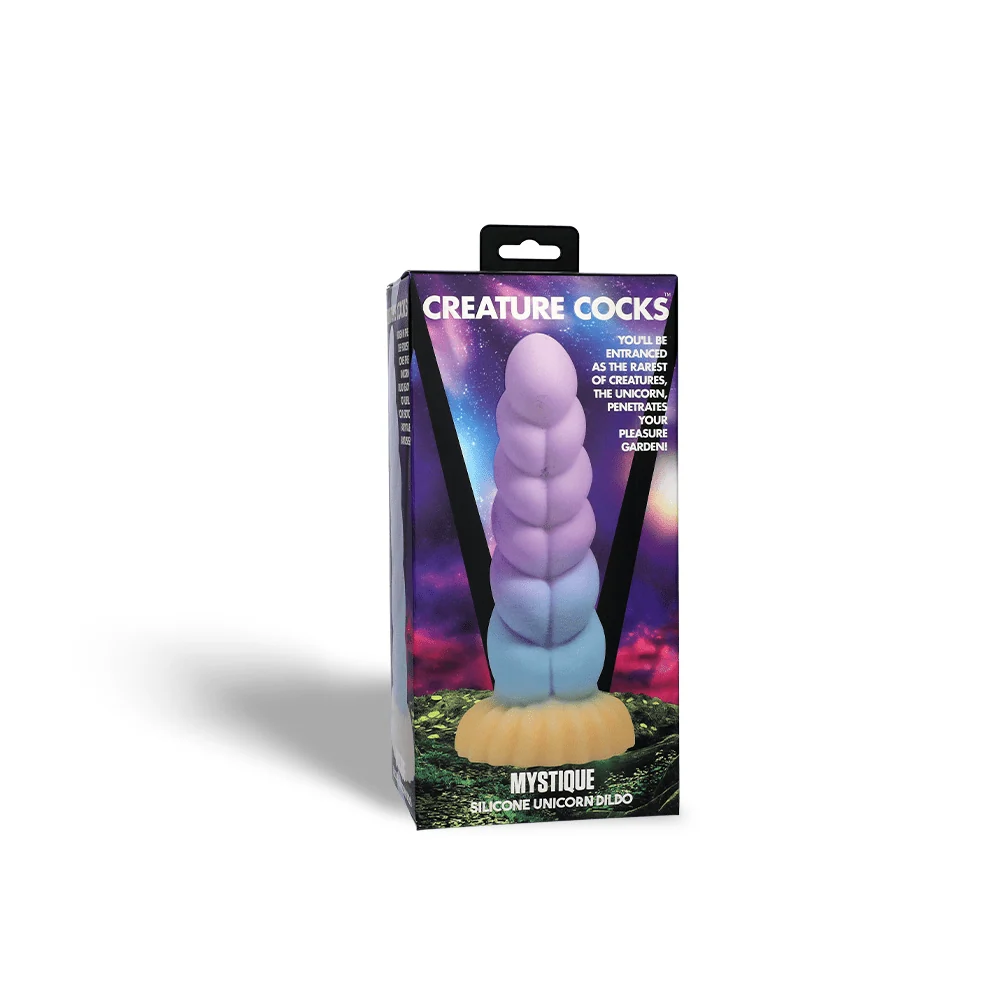Creature Cocks Unicorn Horn Silicone Dildo with Suction Cup