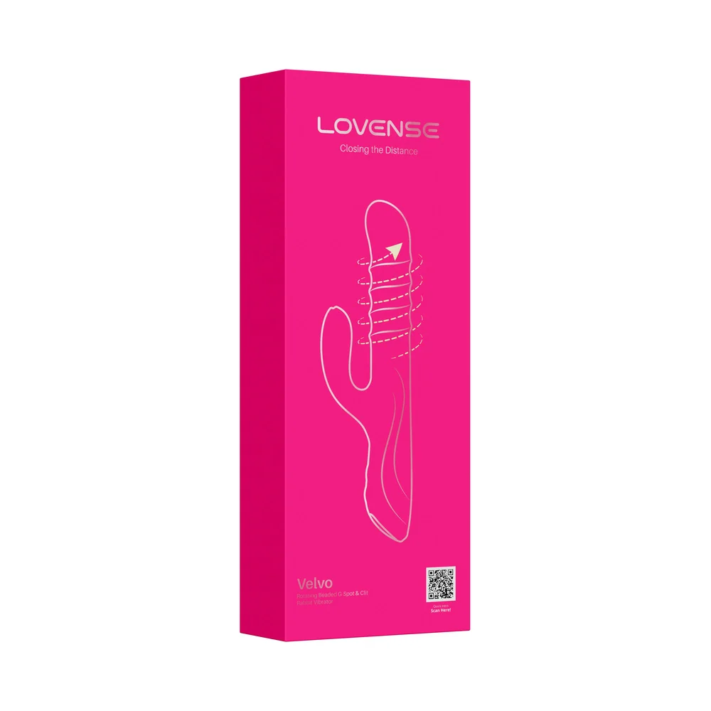 Lovense Velvo App-Controlled Rabbit Vibrator with Rolling Beads and NeoSpin