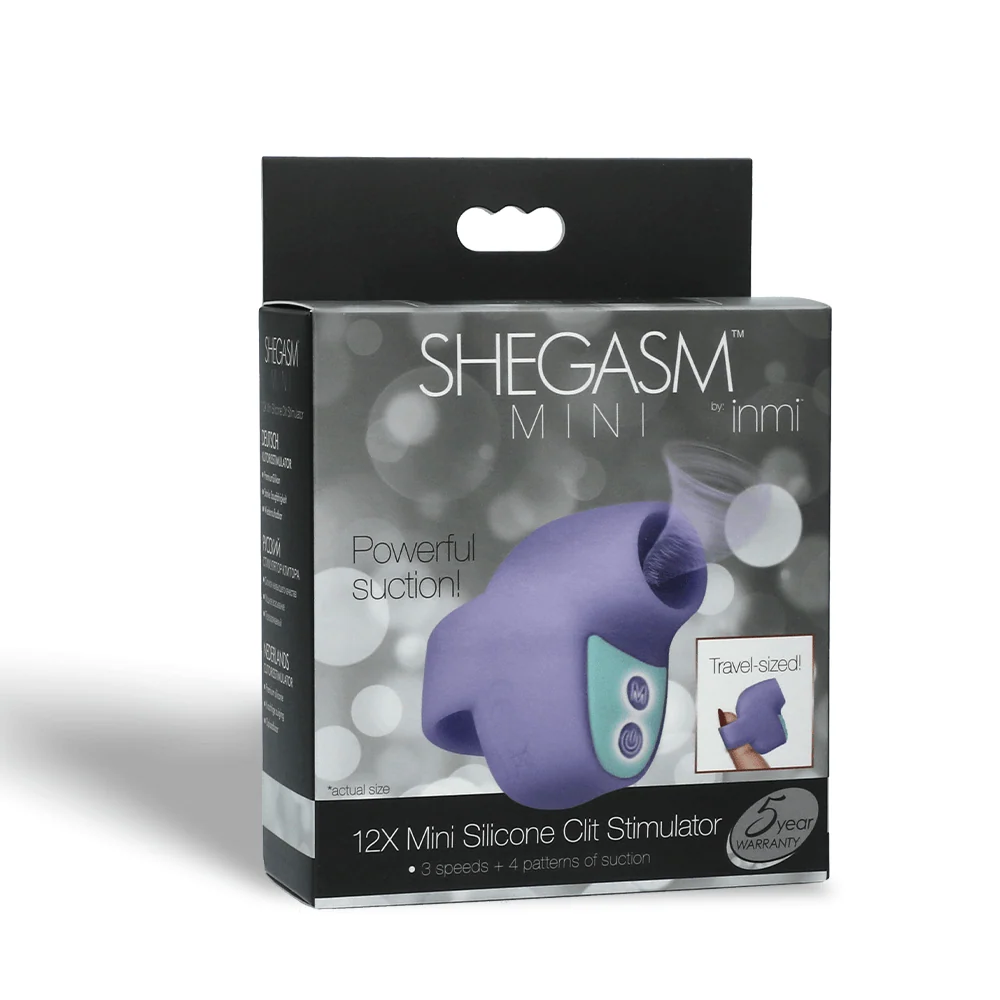 Inmi Shegasm Mini 硅胶阴蒂刺激器，带吸吮功能，适合旅行