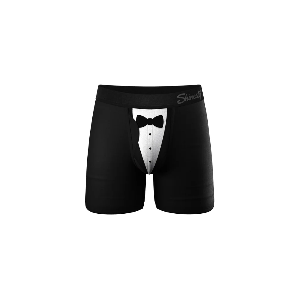 Black Tuxedo Ball Hammock® Pouch Underwear with Fly by 009