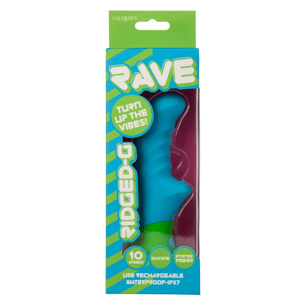 Rave Ridged-G G-Spot Vibrator with Textured Shaft