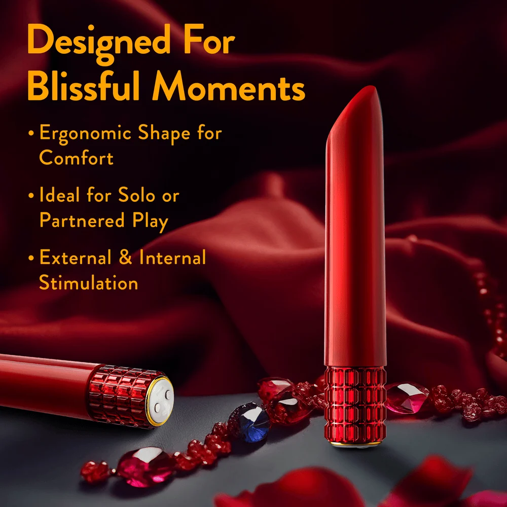 Blush Oh My Gem Desire Ruby 子弹振动棒，10 种振动模式