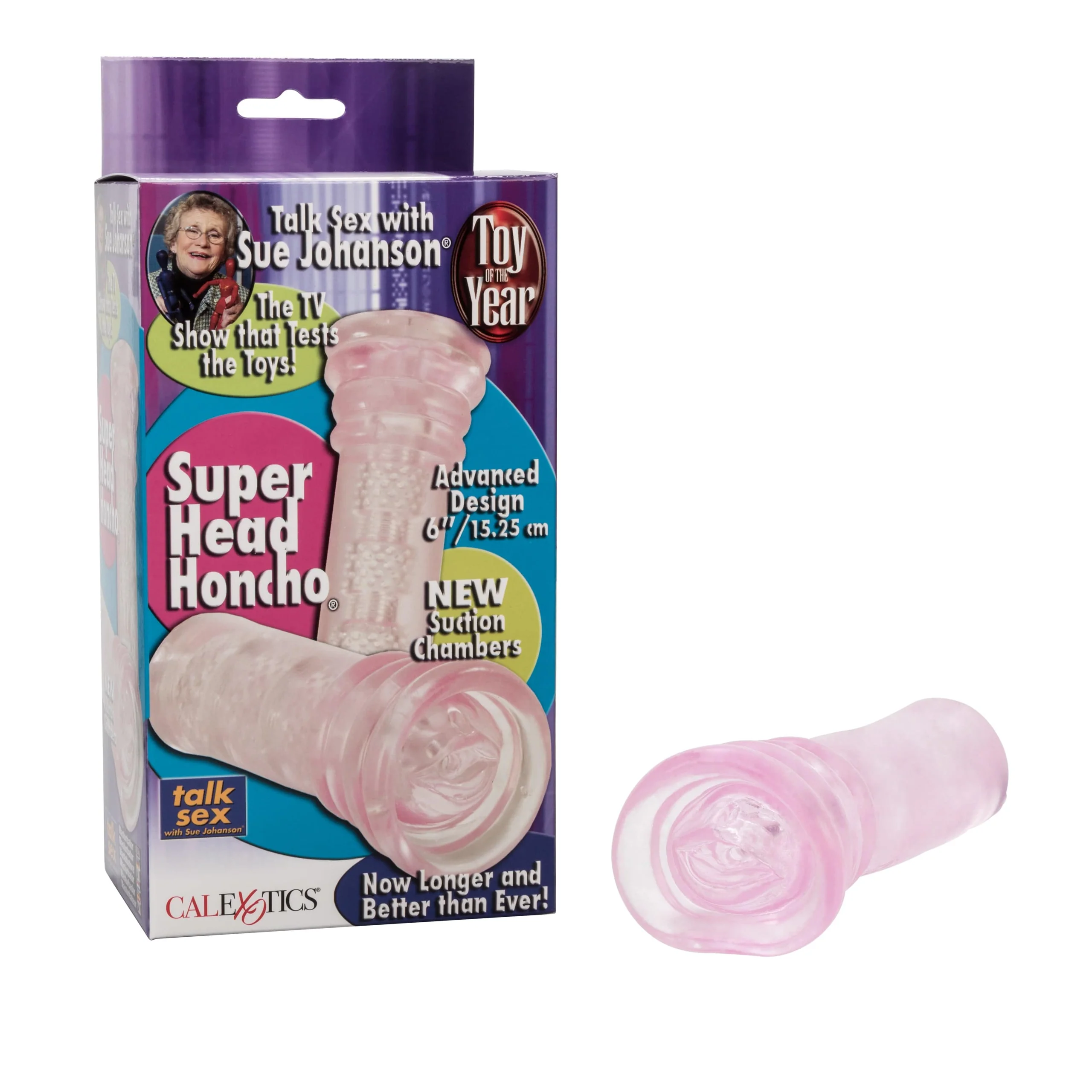 Sue Johanson Super Head Honcho Extra-Long Textured Stroker