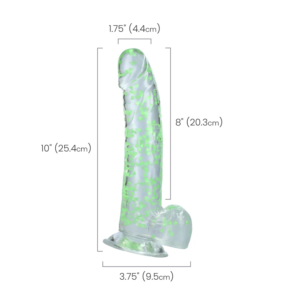 Naughty Bits I Leaf Dick Glow in the Dark Weed Leaf Dong