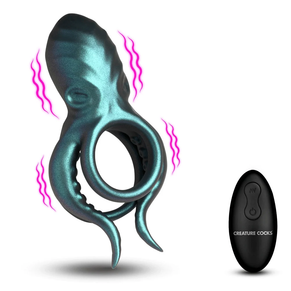 Creature Cocks Octo-Grip Remote-Control Vibrating Cock Ring
