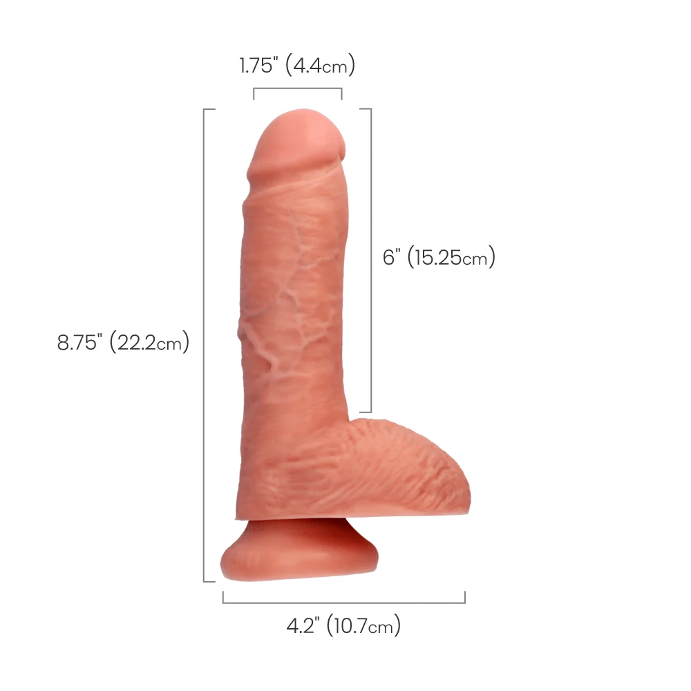 King Cock 假阳具带睾丸，逼真手工设计