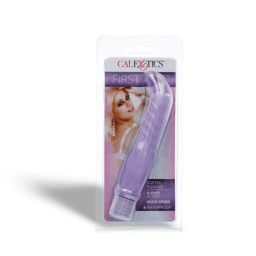 First Time® Softee Pleaser Purple Multi-Speed Waterproof Vibrator