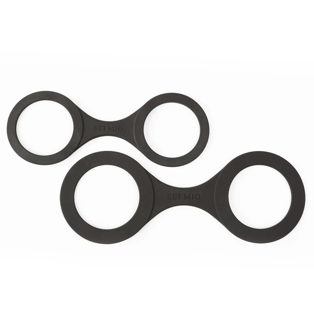 Sei Mio Handi-Cuffs Large Silicone Restraint Cuffs for Bigger Wrists