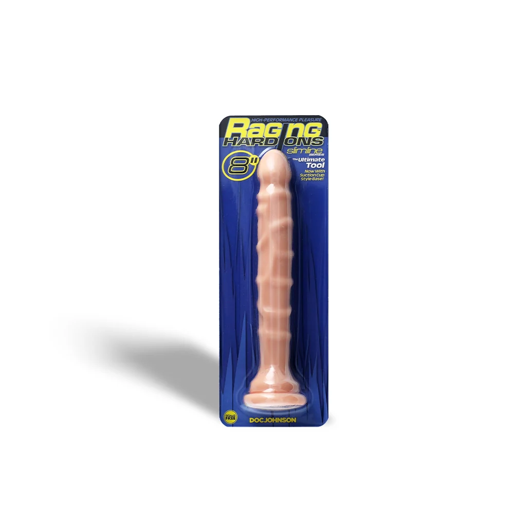Raging Dong 带吸盘细纹纹理假阳具