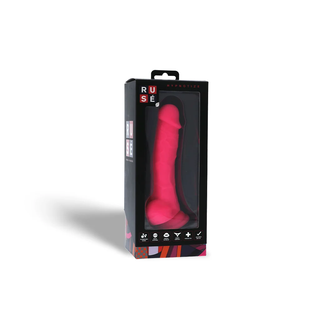 Ruse Hypnotize Hot Pink Realistic Silicone Dildo