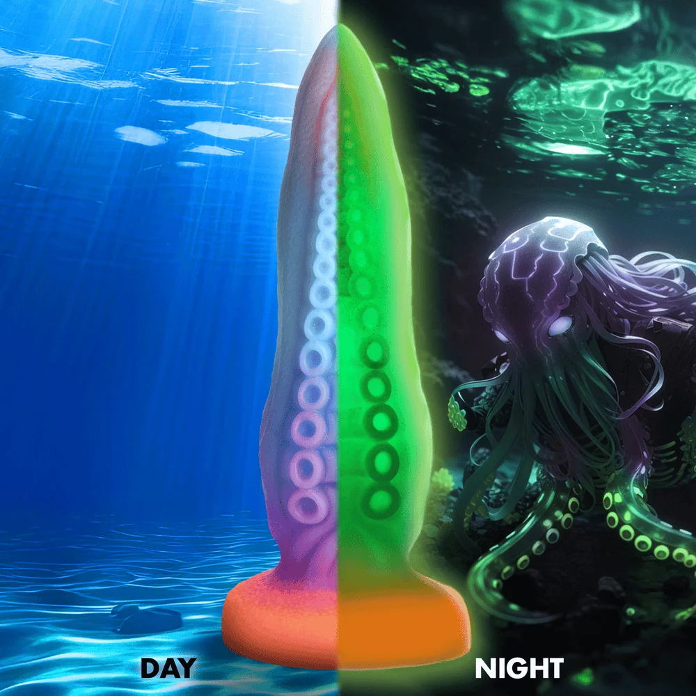 Creature Cocks Tenta-Cock Glow-in-the-Dark Tentacle Dildo with Suction Cup Base