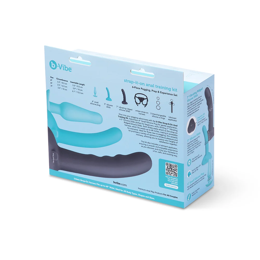 B-Vibe Strap-It-On 后庭训练套装（含三支假阳具与束带）