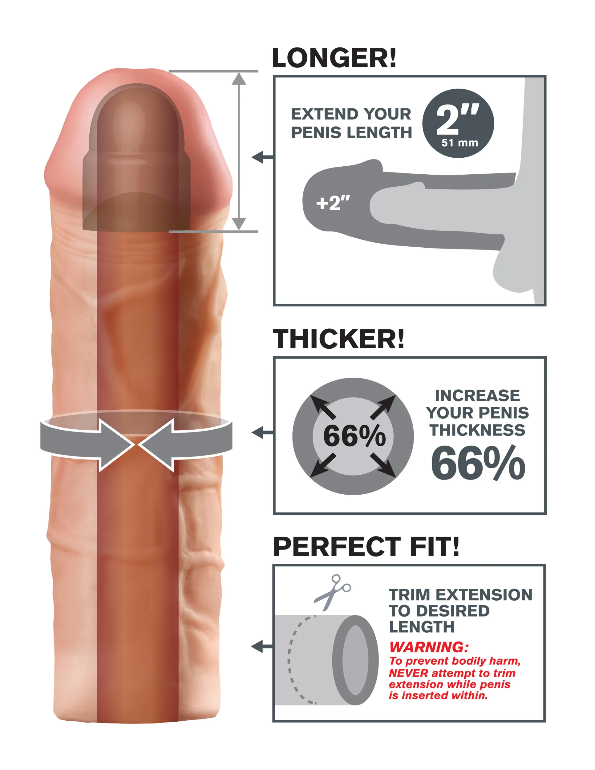 Fantasy X-Tensions Mega 1? Extension Enhancer with 66% Girth
