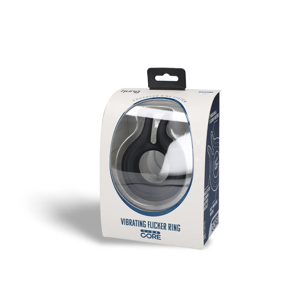 Hung Vibrating Flicker Ring with Dual Flickers and Remote Control