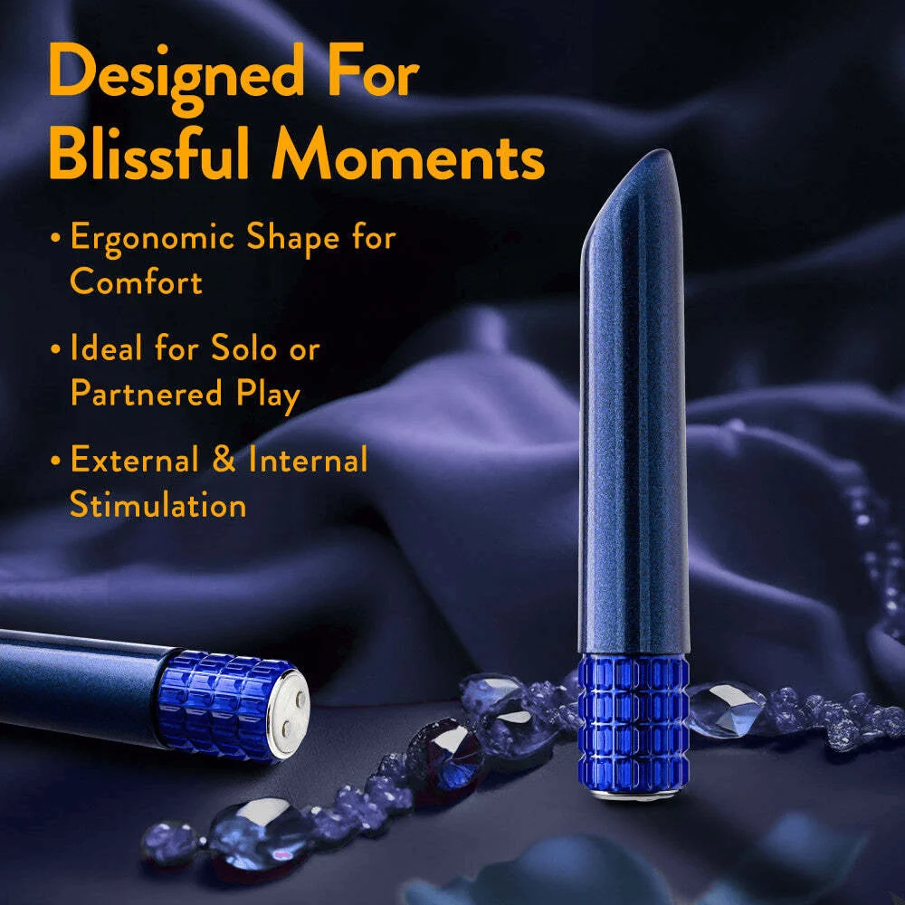 Blush Oh My Gem Mystery Sapphire Bullet Vibrator with 10 Vibration Modes