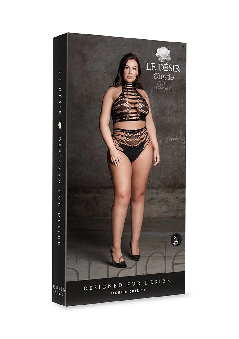 Le Desir Carpo XLVI Two-Piece Lingerie Set with Mixed Patterns