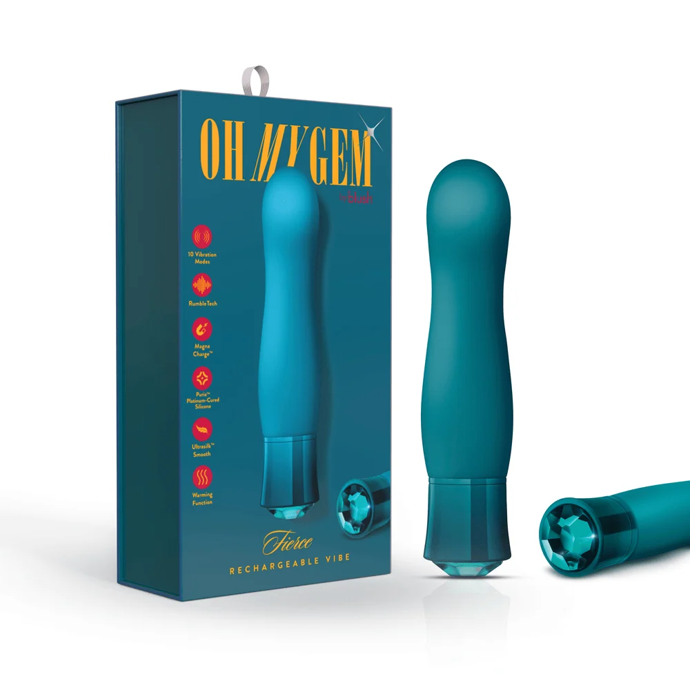 Blush Oh My Gem Fierce Blue Topaz Warming Bullet Vibrator