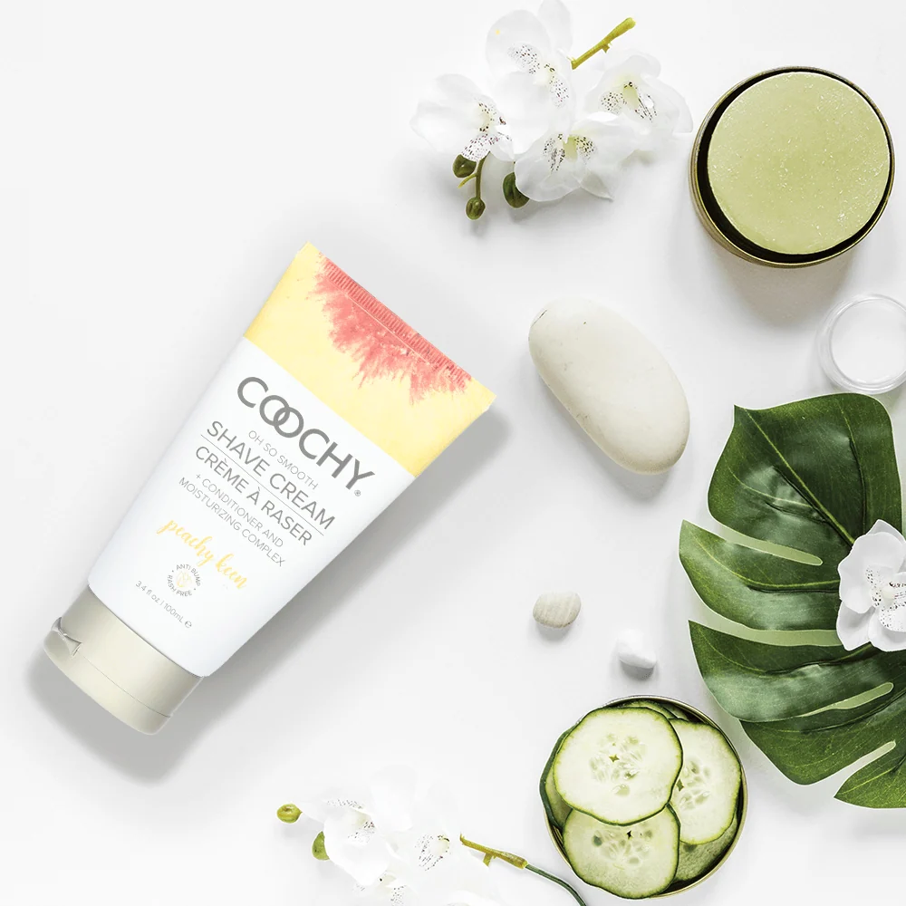 Coochy Shave Cream Peachy Keen with Georgia Peaches, Sugar Cane and Vanilla