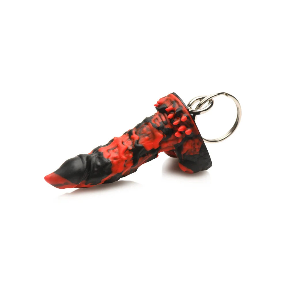 Creature Cocks Fire Demon Keychain in Body-Safe Silicone