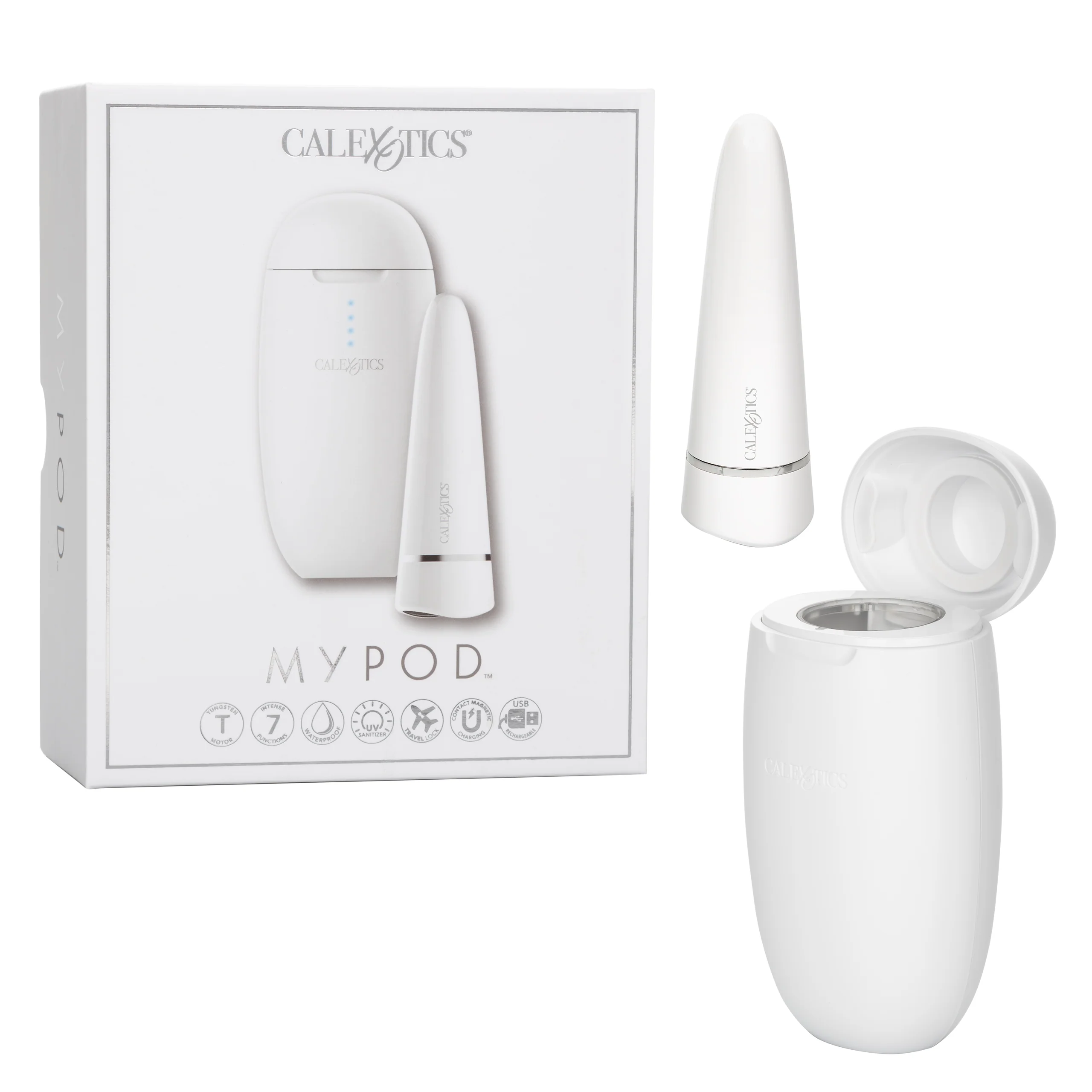 Cal Exotics My Pod Bullet Massager with UV Charging Case
