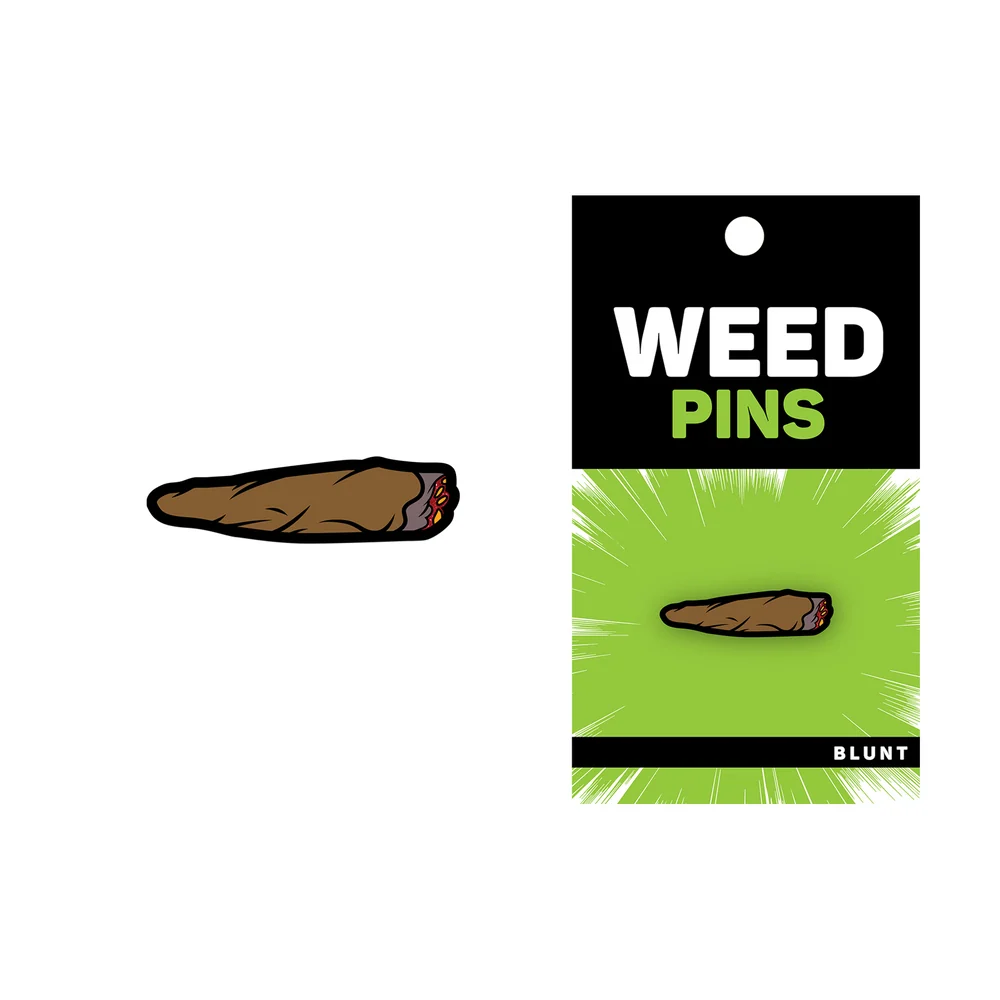 Marijuana Blunt Enamel Lapel Pin for Bags and Hats