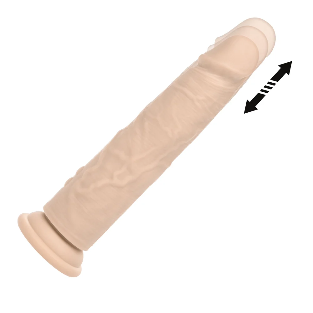 CalExotics Silicone Studs Rechargeable Vibrating and Thrusting Dildo