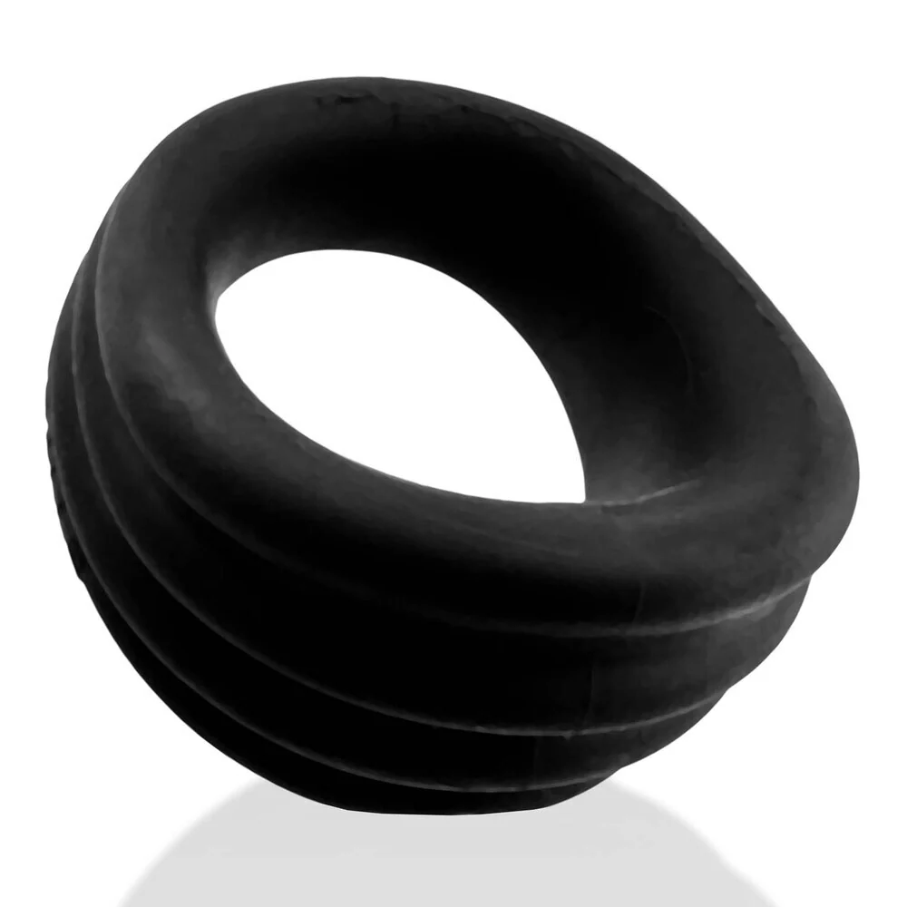 Oxballs Hunky Junk Black Expander Silicone Cock Ring