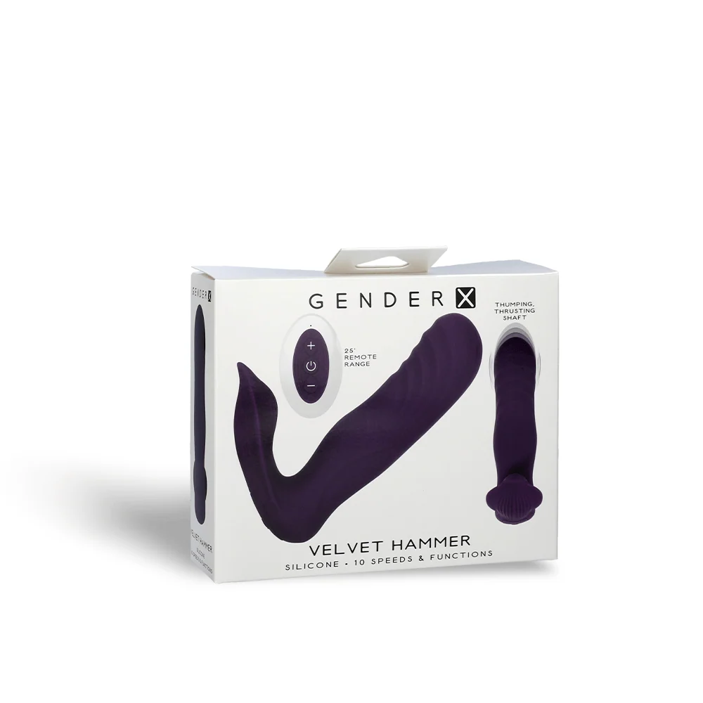 Gender X Velvet Hammer Wearable Vibe with Dual Motors