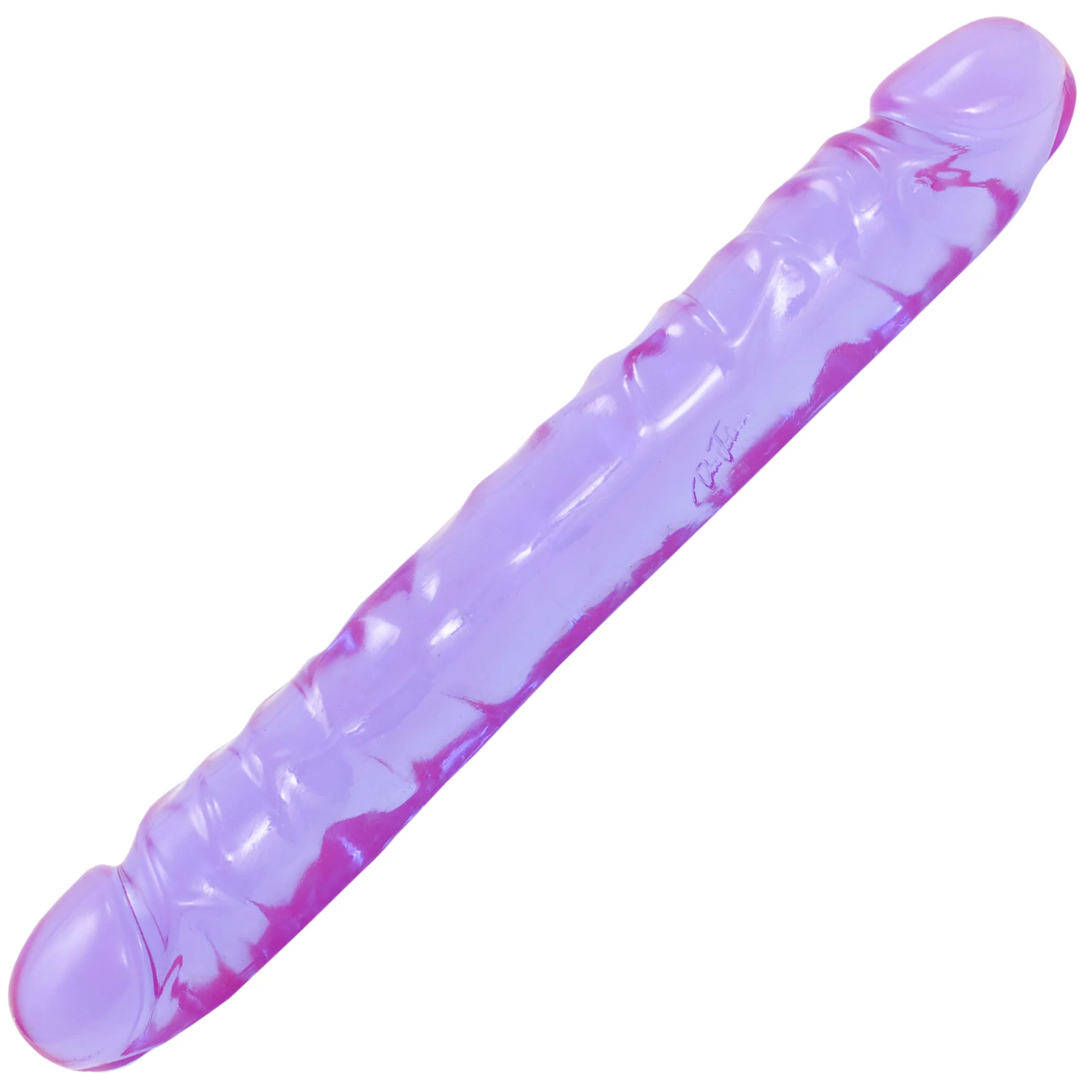 Doc Johnson Crystal Jellies Jr Double Dong Soft Flexible 10 Inch Classic