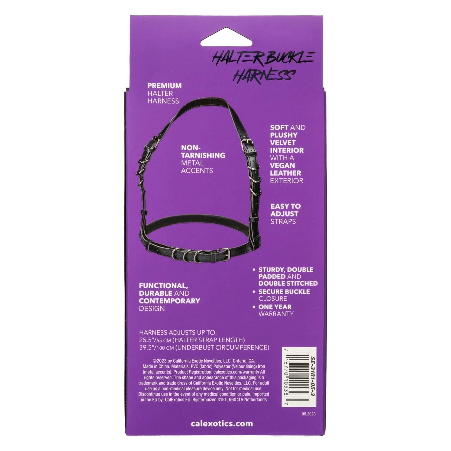 Euphoria Collection Halter Buckle Plus Size Harness