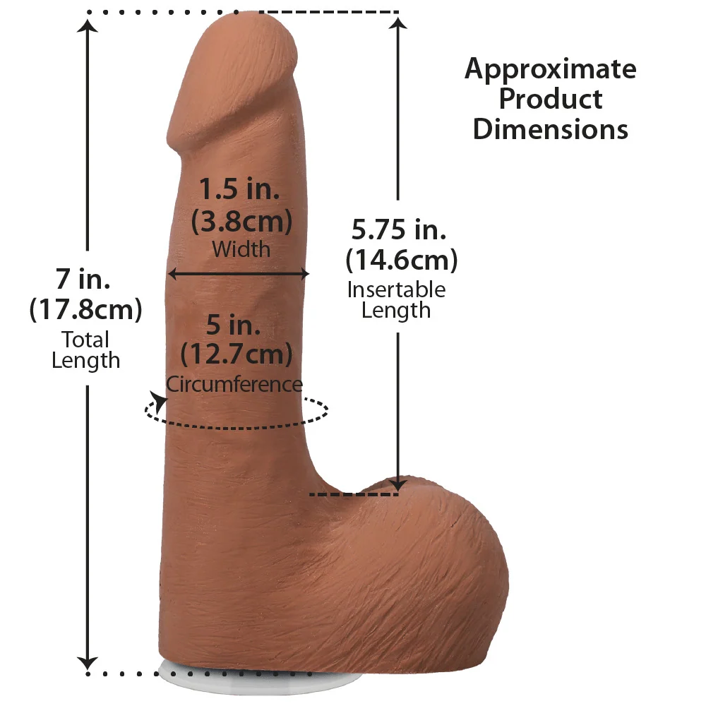 The Realistic Cock 7 Inch Ultraskyn Cock with Balls