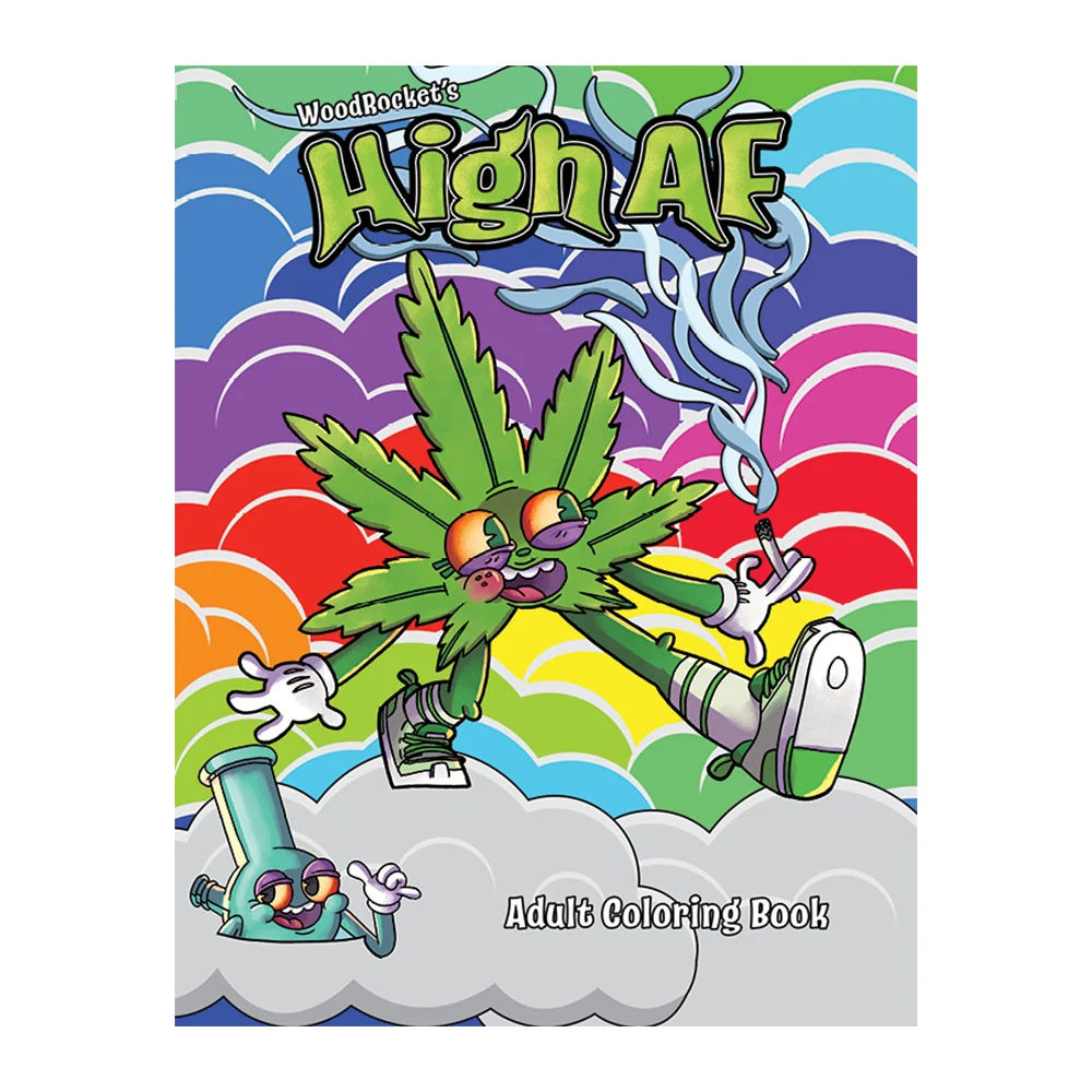 High AF 成人涂鸦书（24 页大麻主题）
