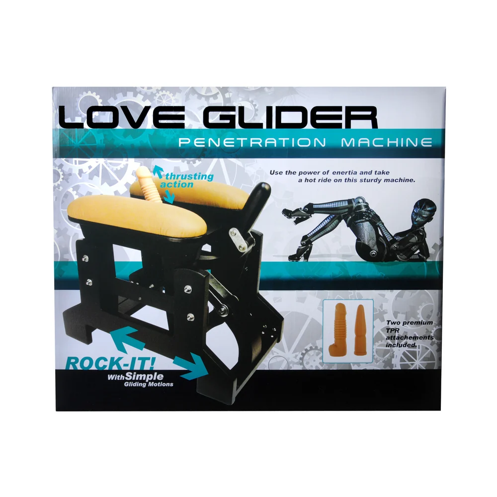 Lovebotz Love Glider 插入式机器，配两个灵活假阳具配件